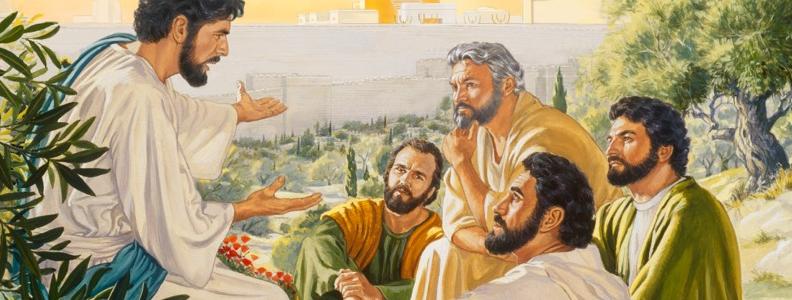 Jesus talking to Disciples illustration